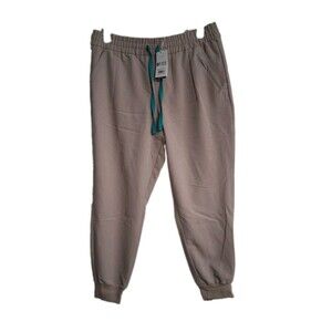 NWT Women's FIGS Khaki Jogger Scrub Pants Size XLP Petite Technical Collection